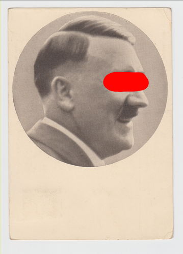 Adolf Hitler Portrait Postkarte Poststempel Wien Tag der Legion 1938