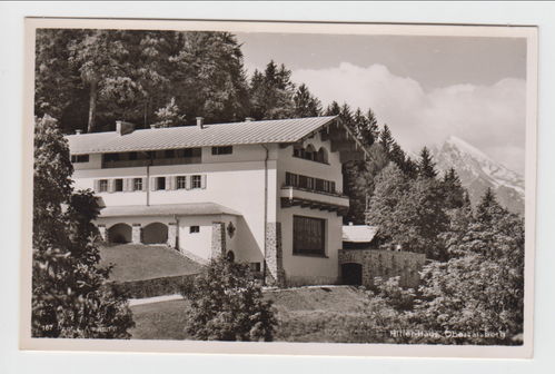 Berghof Obersalzberg Adolf Hitler Landhaus in Berchtesgaden Original Postkarte 3. Reich