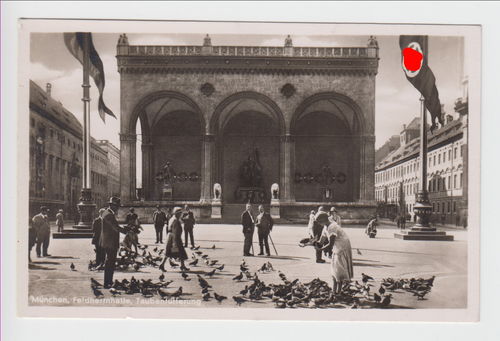 München Feldherrnhalle Original Postkarte 3. Reich