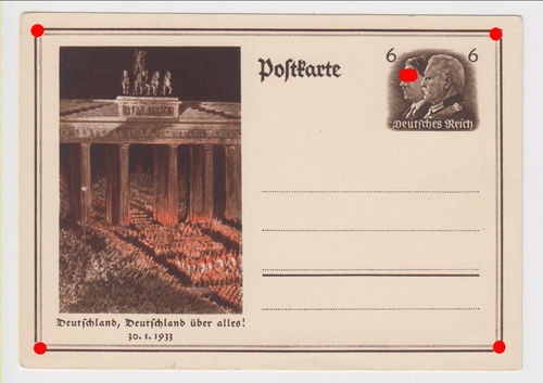 Nürnberg Reichsparteitag Deutschland Deutschland ... Original Postkarte 3. Reich