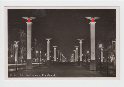 Berlin Unter den Linden Original Postkarte 3. Reich