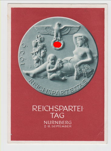 Reichsparteitag Nürnberg 1939 Original Postkarte 3. Reich