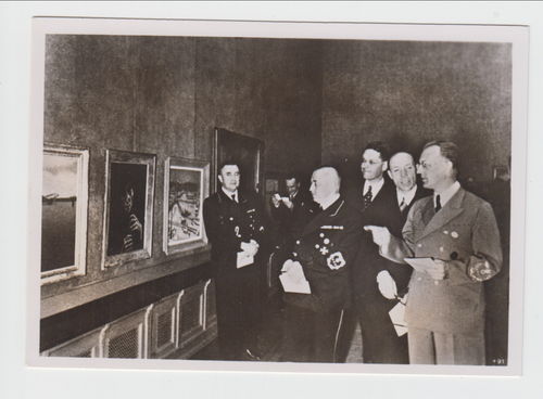 Hoffmann Postkarte Reichsminister Seys Inquart Eröffnung Kunst Niederlande