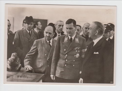 Baldur von Schirach mit Reichsminister Funk Original Hoffmann Karte Wien 1940