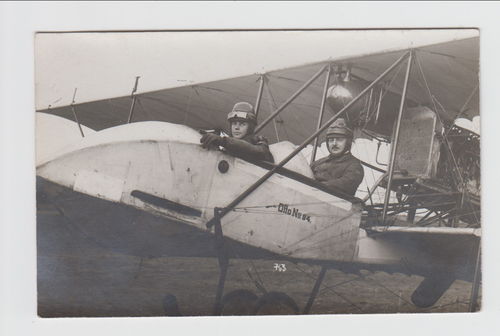 Doppeldecker bayerische Flieger Truppe Flugzeug Otto No.84 mit Besatzung