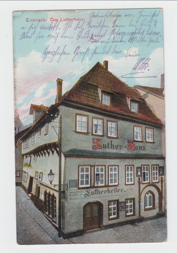 Eisenach das Lutherhaus - Original Postkarte um 1910