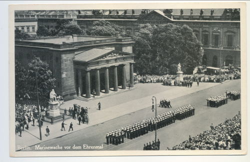 Berlin Marine Wache vor dem Ehrenmal - Original Postkarte 3. Reich