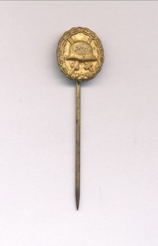 Verwundetenabzeichen 1914 / 18 in Gold 14mm Miniatur