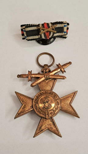 Bayern MVK Militärverdienstkreuz und Knopflochspange 1914/18