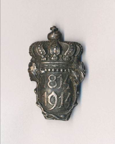 Abzeichen mit Krone 1814 / 1914