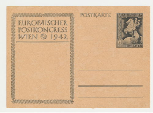 Europäischer Post Kongress Wien 1942 - Original Postkarte 3. Reich