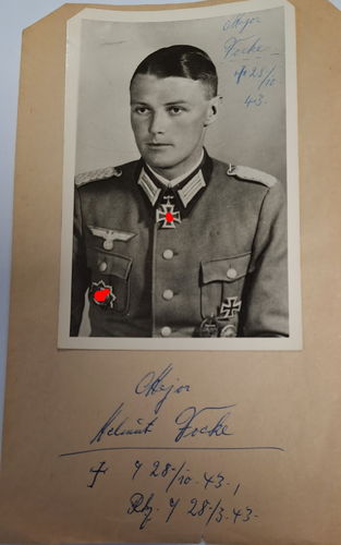 Major Helmut Focke Ritterkreuzträger NACHKRIEGS Foto um 1960