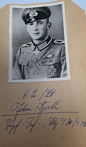 Leutnant Johann Diehl Ritterkreuzträger NACHKRIEGS Foto um 1960