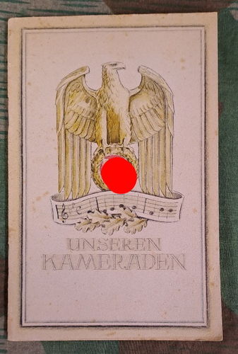 Kriegs Weihnacht 1943 Gruss - und Liederbuch aus der Heimat " Unseren Kameraden "