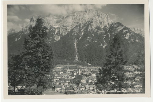 Mittenwald im Karwendel Original Postkarte um 3. Reich