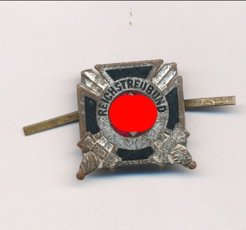 RTB Reichstreubund ehem Berufs Soldaten Mitglieds Abzeichen mit Splinten für Mütze oder Revers
