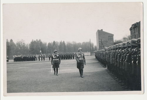 Parade Appell deutsche Luftwaffe - Original Foto Postkarte 3. Reich