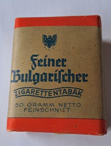 Tabak feiner bulgarischer Zigarettentabak mit Banderole Deutsche Wehrmacht Adler
