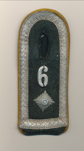 Einzel Schulterklappe Felwebel im Kavallerie Regiment Nr. 6 der Wehrmacht