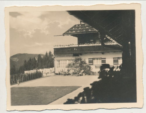 Adolf Hitler Serien Foto Ruheplatz in Berchtesgaden Berghof Haus Wachenfeld