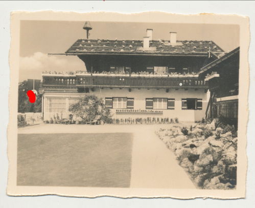 Adolf Hitler Serien Foto Berchtesgaden Berghof Haus Wachenfeld Terasse