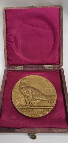 Ehrenpreis des Reichsminister des Innern Bronze Plakette Deutsche Polizei Meisterschaft 1928 - 1930
