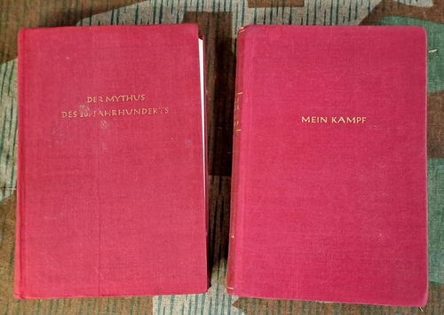 Mein Kampf Adolf Hitler Taschenbuch Ausgabe1941 & Der Mythos von Alfred Rosenberg 1942