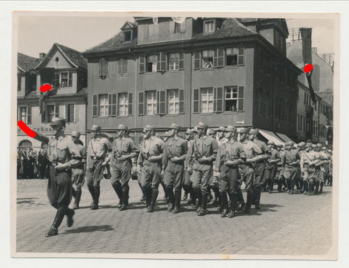 SA Parade Marsch in Erlangen Original Foto 3. Reich