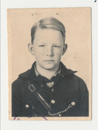HJ Hitlerjugend Pimpf in Uniform - Original Foto im Passbild Format 3. Reich