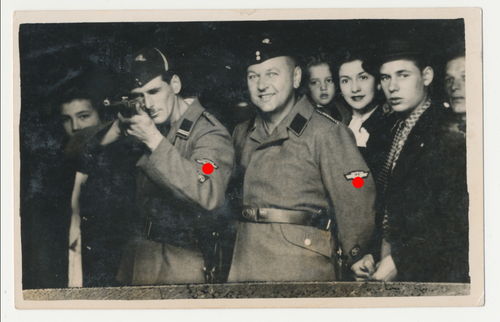 TENO Soldaten beim Scheiben schiessen - Original Foto WK2