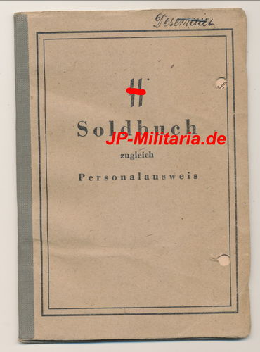 SS Soldbuch Schutzpolizei Graz LDS Kp Orden Einmarsch Österreich Polizei DA EHRENWINKEL ALTE KÄMPFER