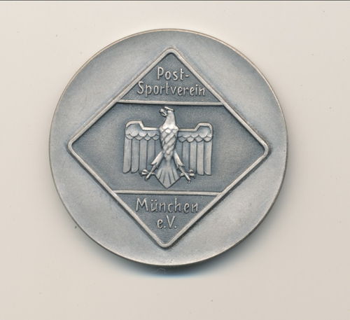 Medaille 5. Preis Jubiläums Sportfest Postsparverein München 1936