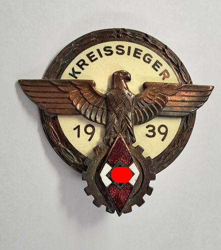 Kreissieger Abzeichen 1939 Hersteller Aurich Dresden