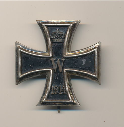 EK1 Eisernes Kreuz 1. Klasse 1914/18 Hersteller Punze " KO "