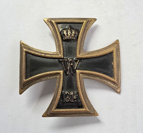 EK1 Eisernes Kreuz 1. Klasse 1914 gewölbte Ausführung mit Buntmetall Kern