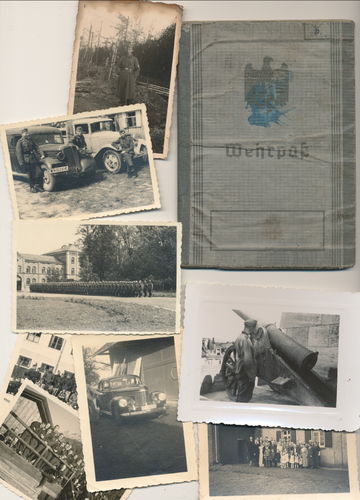 Wehrpass Fritz Heltor WMA Lüneburg Soltau Celle Landwehr II. bis 1944 mit Fotos
