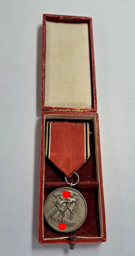 Einmarsch Medaille Österreich 13. März 1938 in Verleihungsschachtel Etui