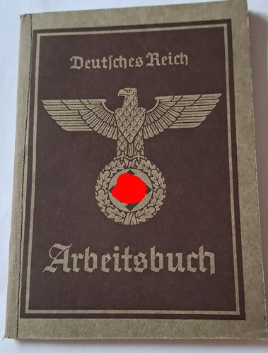Deutsches Reich Arbeitsbuch Melitta Müller Bereich Bregenz 1940
