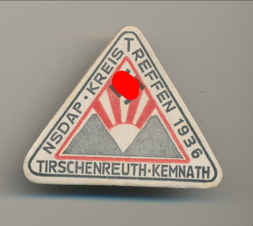 NSDAP Kreis Treffen Abzeichen Tirschenreuth Kemnath 1936