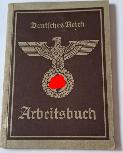 Deutsches Reich Arbeitsbuch Therese Ostler Pflichtjahr Mädel Bereich Weilheim Garmisch
