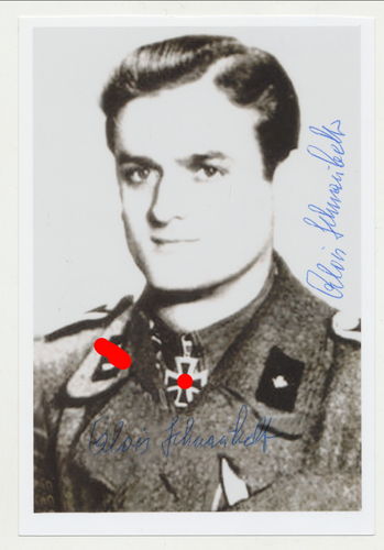 Waffen SS Wiking Alois Schnaubelt Ritterkreuz Nachkriegs Foto Original Autogramm Ritterkreuzträger
