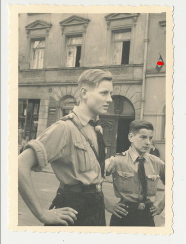 HJ Hitlerjugend Bann Süd Hochland mit Pimpf Original Foto 3. Reich