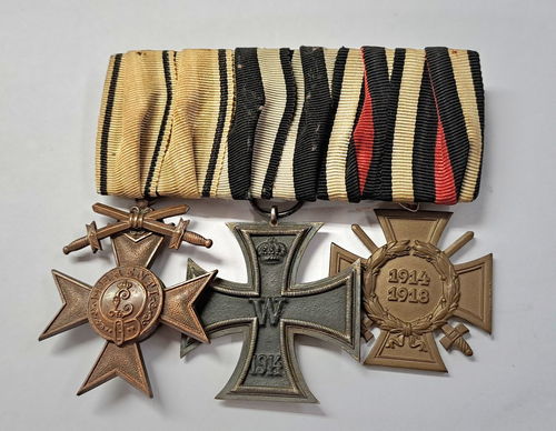 Ordensspange Bayern MVK Eisernes Kreuz Frontkämpfer Ehrenkreuz 1914/18