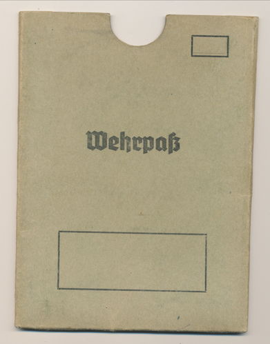 Wehrpass - Hülle Schuber Schutzumschlag deutsche Wehrmacht WK2