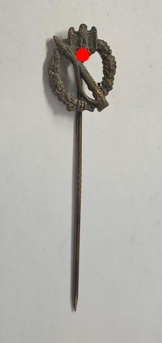Infanterie Sturmabzeichen in Silber 16mm Mininatur