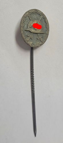 Verwundetenabzeichen 1939 in Silber 16mm Miniatur Hersteller L/11