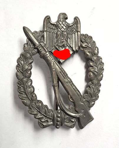 Infanterie Sturmabzeichen in Silber Hersteller " fo "