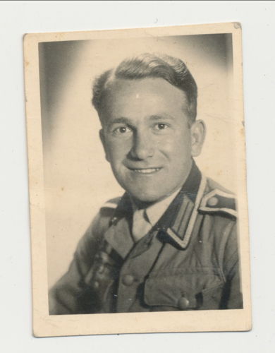 Wehrmacht Heer Unteroffizier Passbild Foto für Wehrpass oder Soldbuch WK2