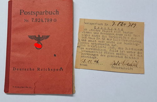 Postsparbuch 3. Reich