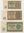 3 Stück Nachkriegs Banknoten 5/20/50 Deutsche Mark von 1948